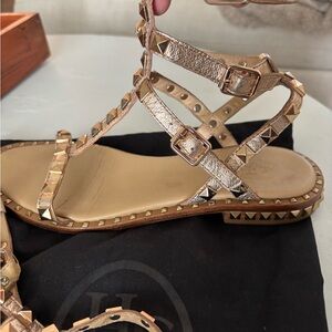 ASH Studded Gold Sandals - Size 38